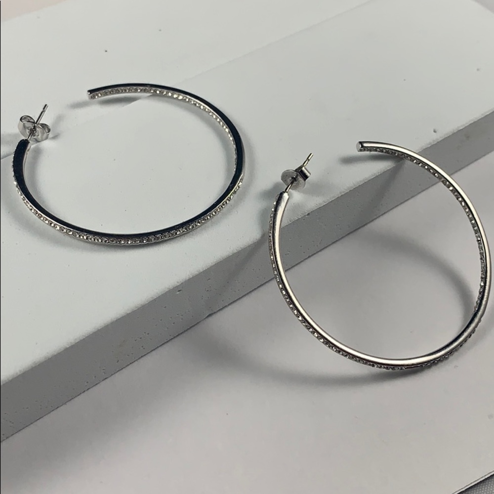 NORDSTROM SILVER HOOP EARRINGS!!